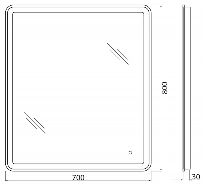 Мебель для ванной BelBagno Kraft 39-700 70 см Bianco Opaco