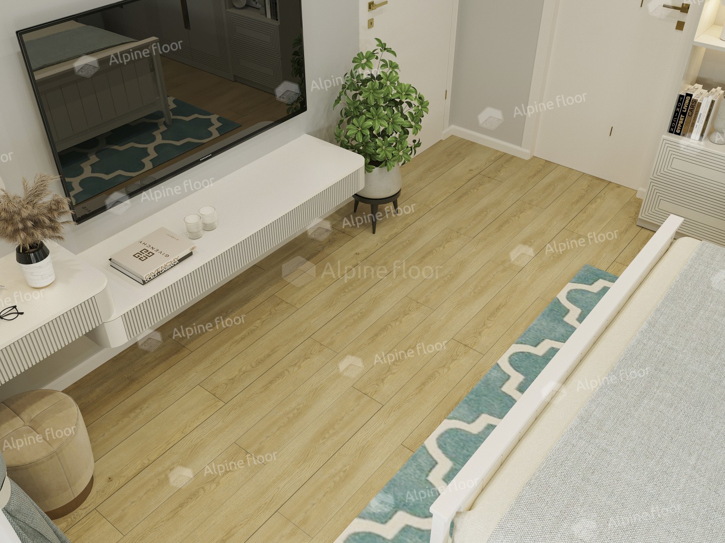 Виниловый ламинат Alpine Floor Easy Line New LVT Тисс 1219.2x184.15x3 мм, ECO 3-32