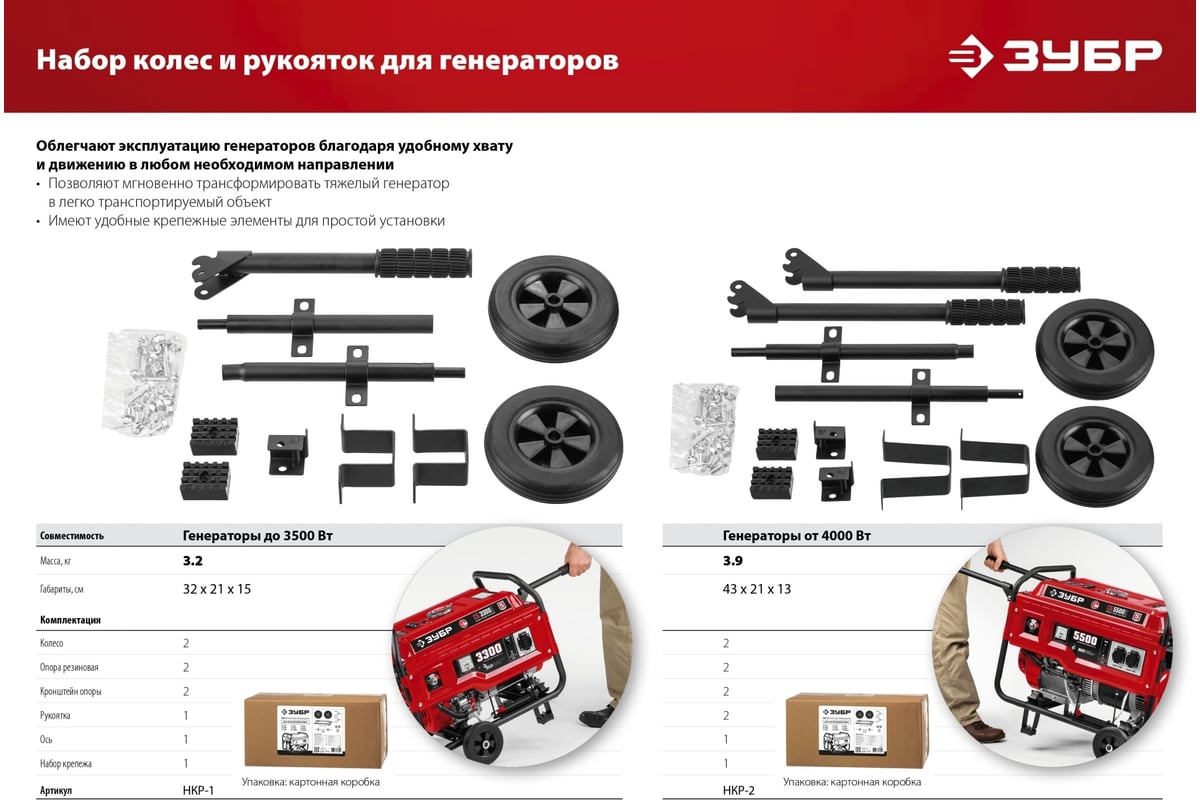 Гибридный генератор бензин/газ с электростартером Зубр 5500 Вт, СГ-5500Е