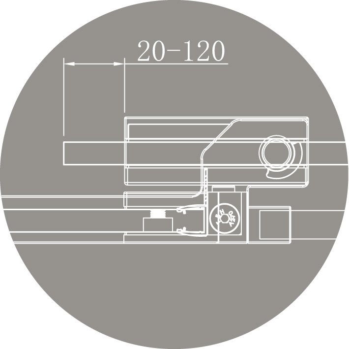 Душевой уголок Cezares SLIDER-AH-2-90/100-100/110-GRIGIO-NERO 90/100x100/110 тонированный, черный