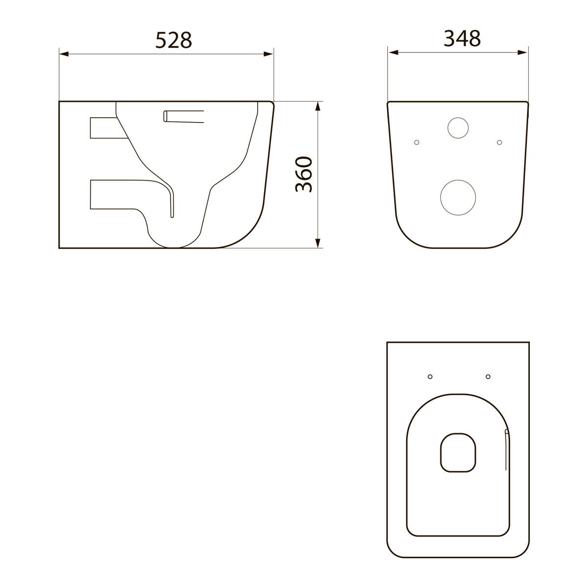 Комплект Point PN48018BC унитаз Меркурий PN41831GM + инсталляция Элемент PN45120 + кнопка Виктория PN44061BC черный матовый/ хром