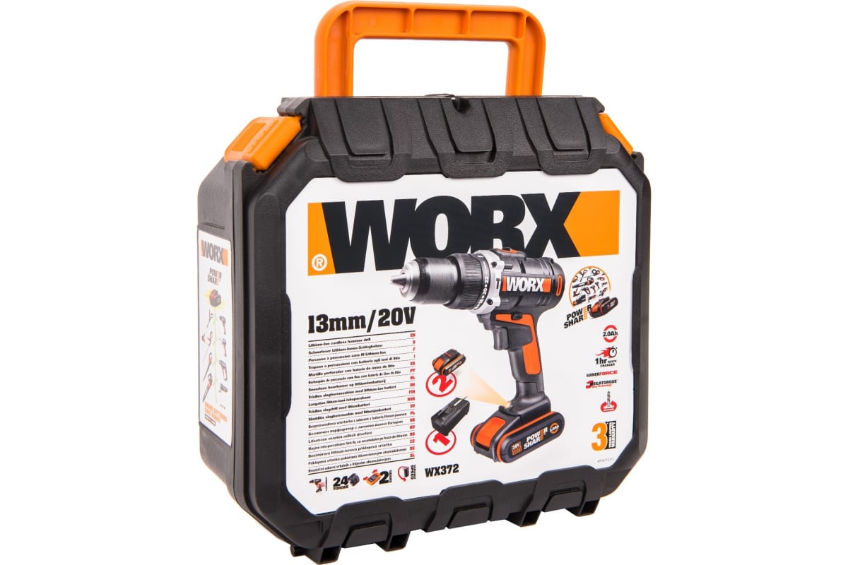 Аккумуляторная ударная дрель-шуруповерт Worx WX372