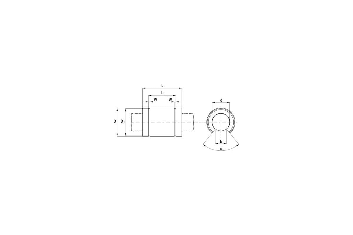 Линейный подшипник TECHNIX LME30-UU-OP / KBO3068PP LME30UUOPTECHNIX