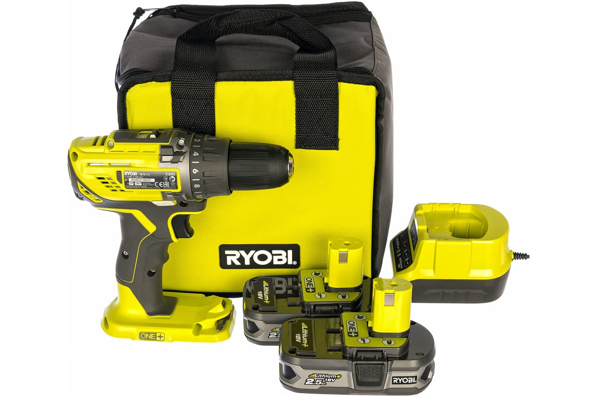 Компактная дрель-шуруповерт Ryobi ONE+ R18DD3-225S 5133003349