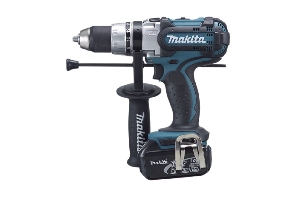 Аккумуляторная ударная дрель Makita BHP 454 RFE