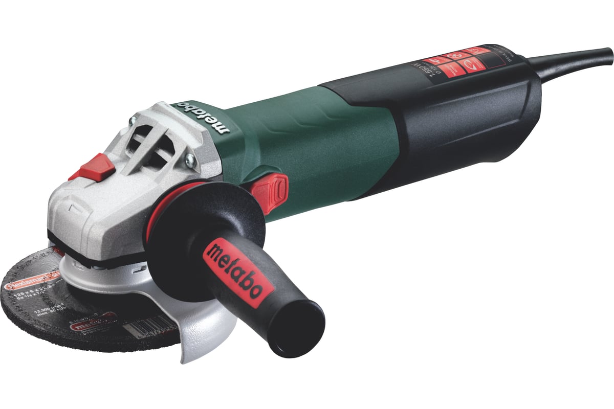 Угловая шлифмашина Metabo WEVA 15-125 Quick 600496000