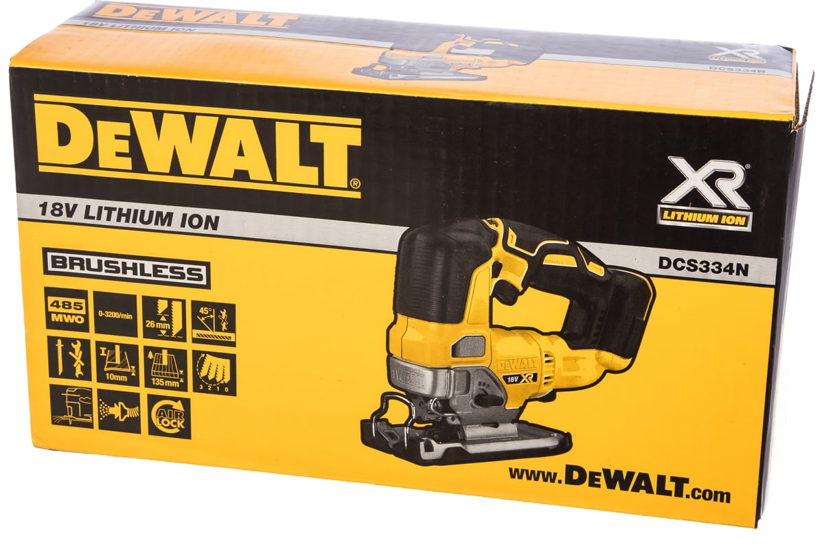 Бесщёточный лобзик DeWalt 18.0 В XR DCS334N