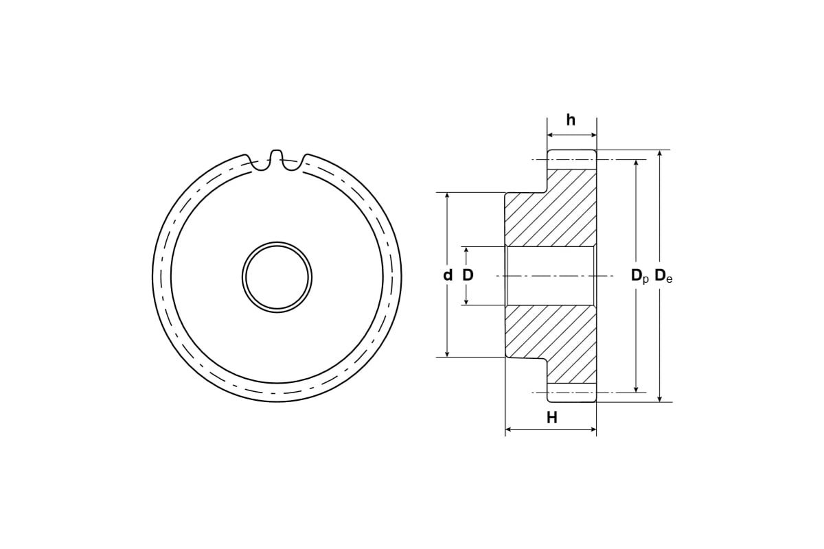 Зубчатая шестерня со ступицей TECHNIX PM31020