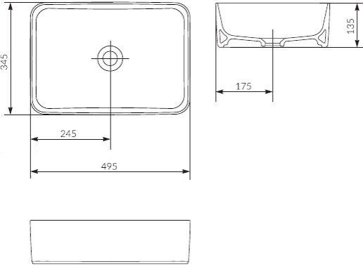 Раковина Style Line Crea 50 см СС-00002355