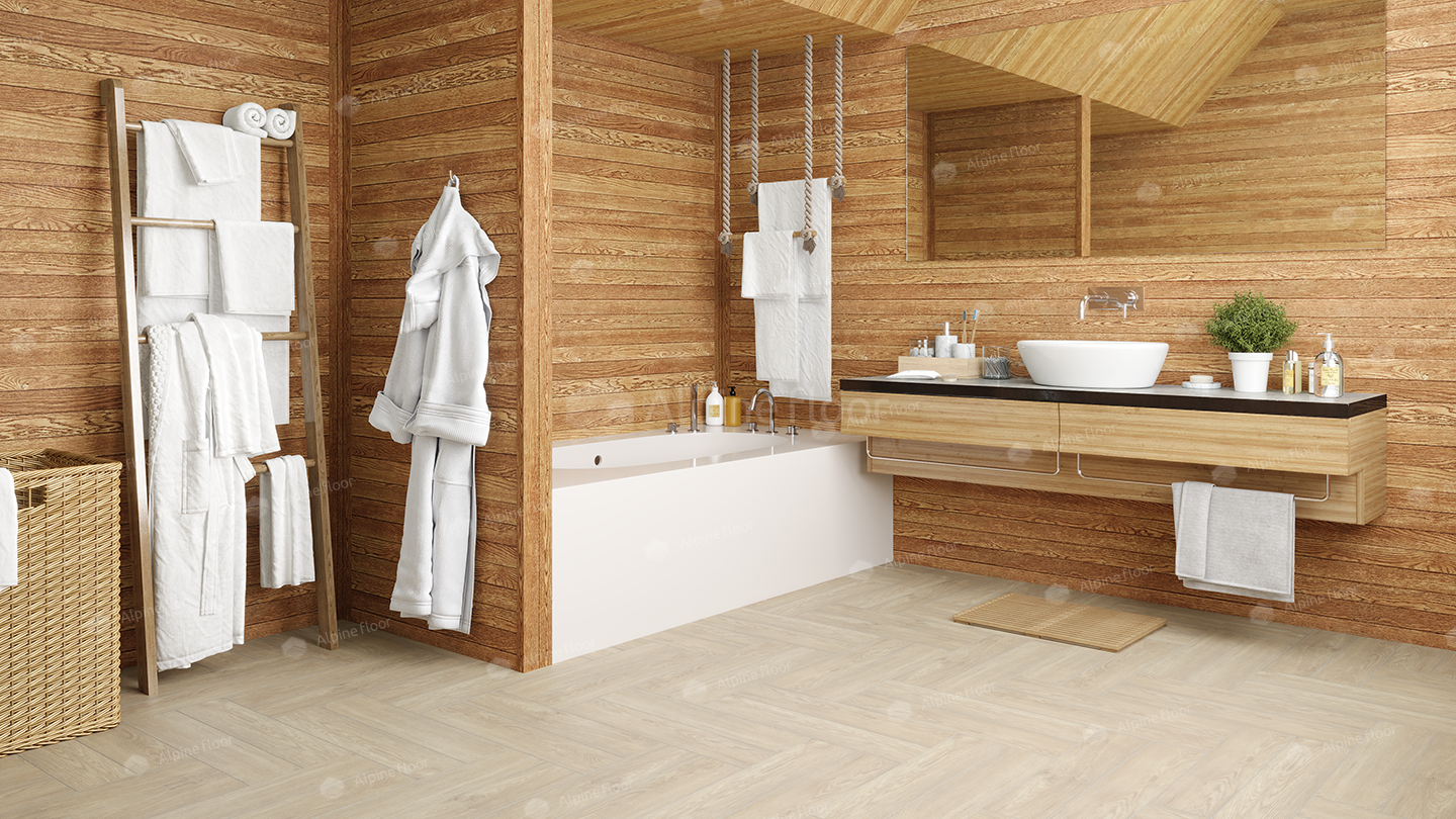 SPC ламинат Alpine Floor Parquet LVT Дуб Адара 590x118x2,5 мм, ECO 16-14