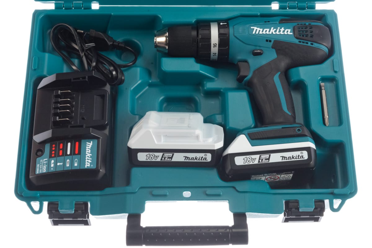 Аккумуляторная дрель-шуруповерт Makita HP457DWE