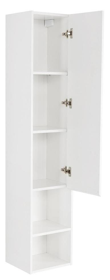 Шкаф пенал BelBagno Kraft 33 см R с одной дверцей, Bianco Opaco, KRAFT-1600-1A-SC-BO-R