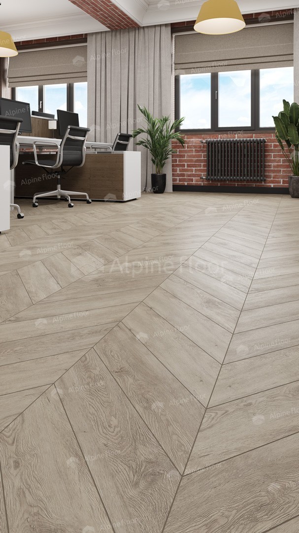 Виниловый ламинат Alpine Floor Chevron Alpine LVT Карите 555x127x2.5 мм, ECO 20-11A