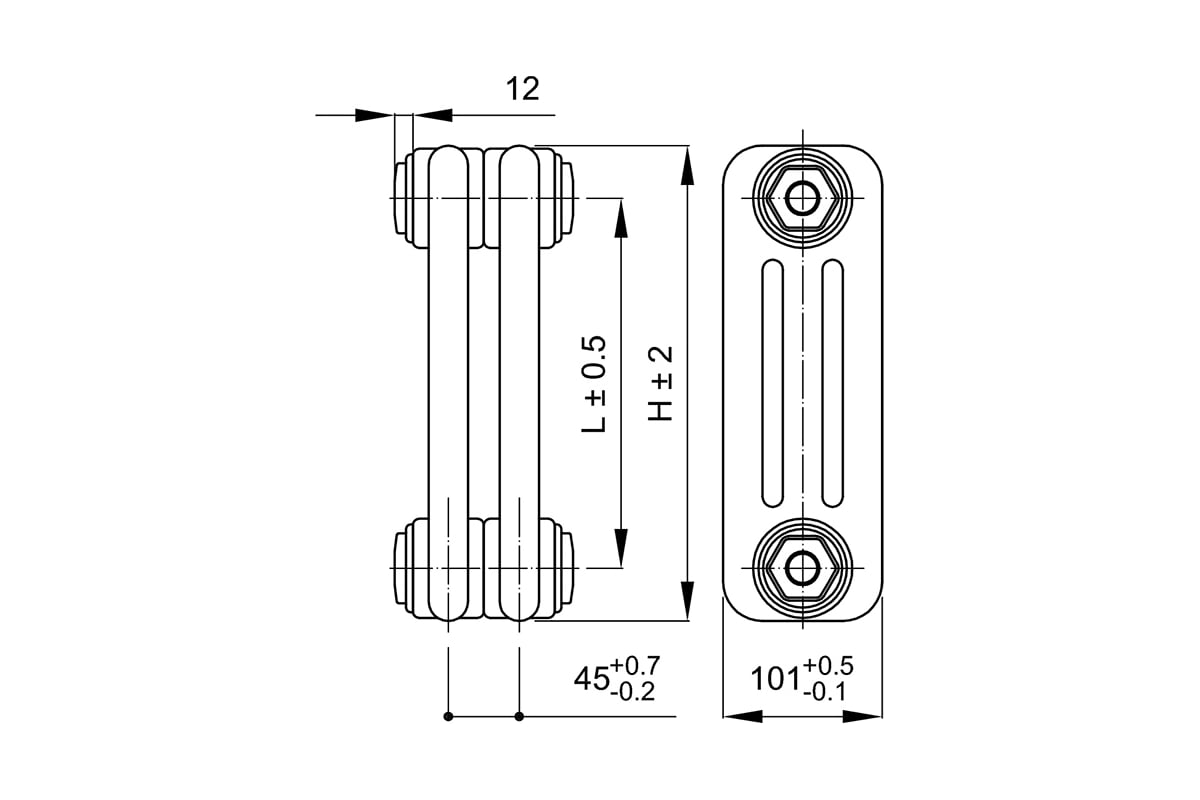 Радиатор Irsap TESI 30365 28 CL.01 белый T30 RR303652801A430N01