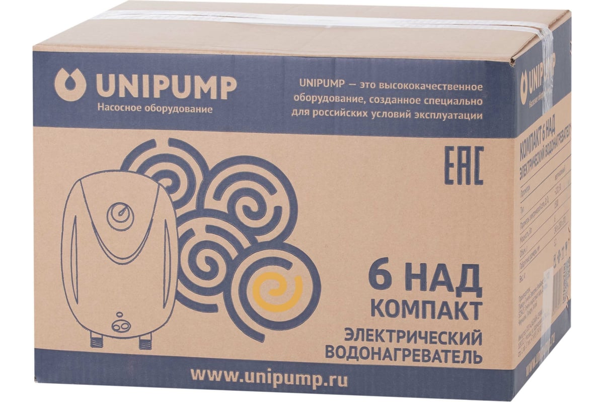 Водонагреватель UNIPUMP КОМПАКТ 6 накопительного типа 61791