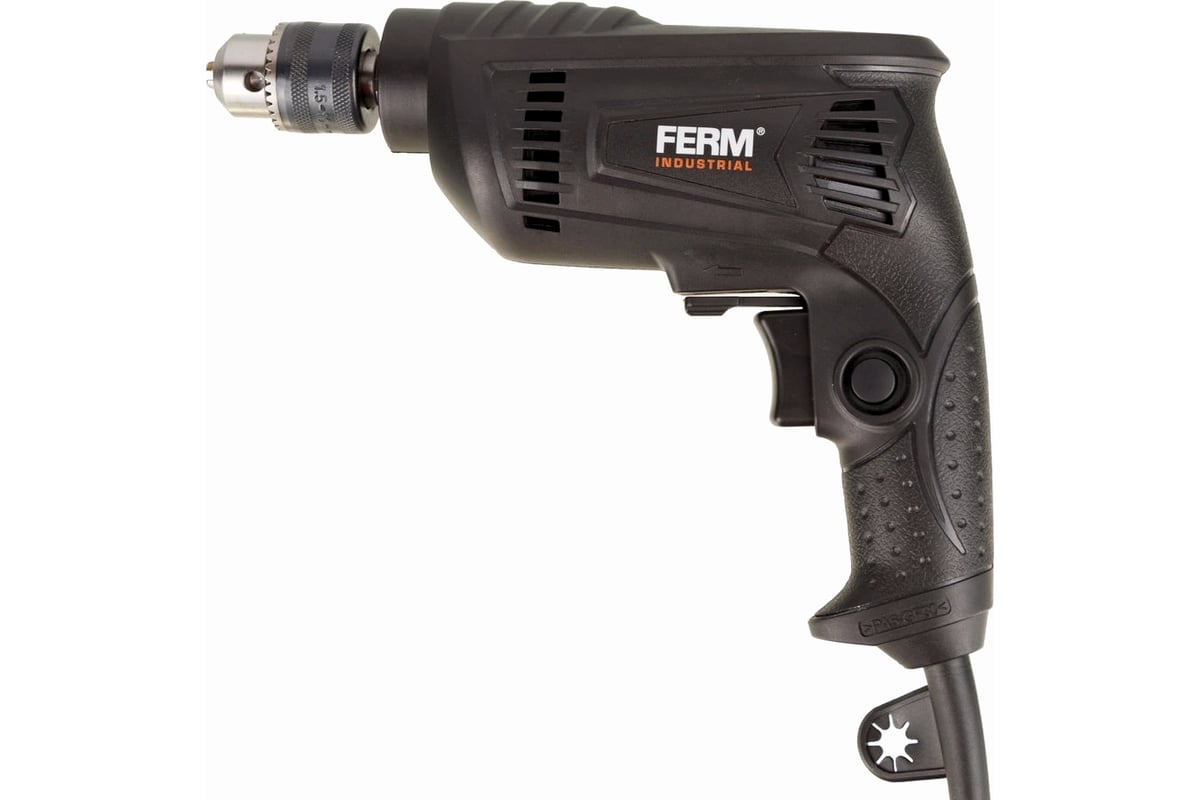 Дрель Ferm IND 450W, 0-4500 об/мин, сталь/дерево-10/25 мм PDM1048P