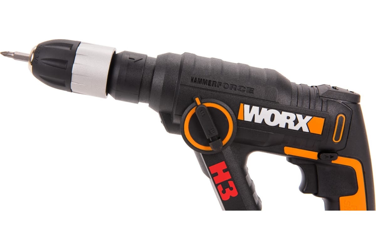 Перфоратор аккумуляторный Worx H3 WX390.9, 20В, без АКБ и ЗУ