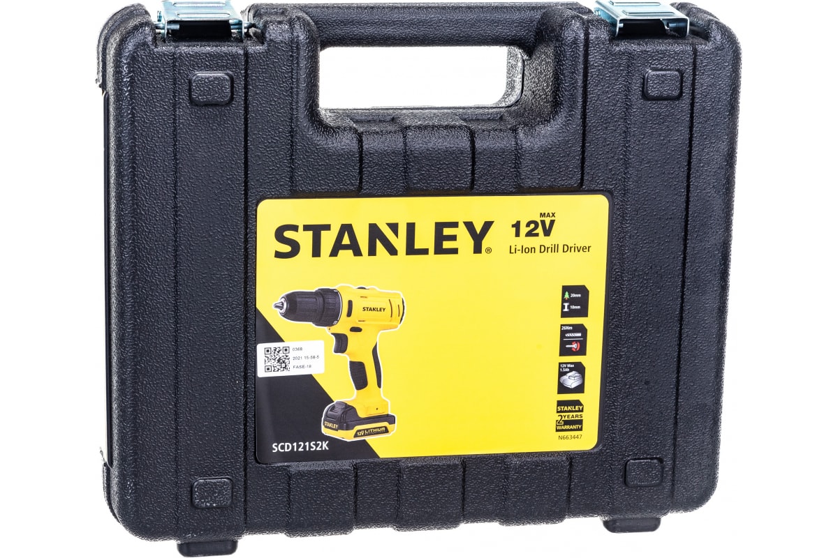 Аккумуляторная дрель-шуруповерт Stanley SCD121S2K