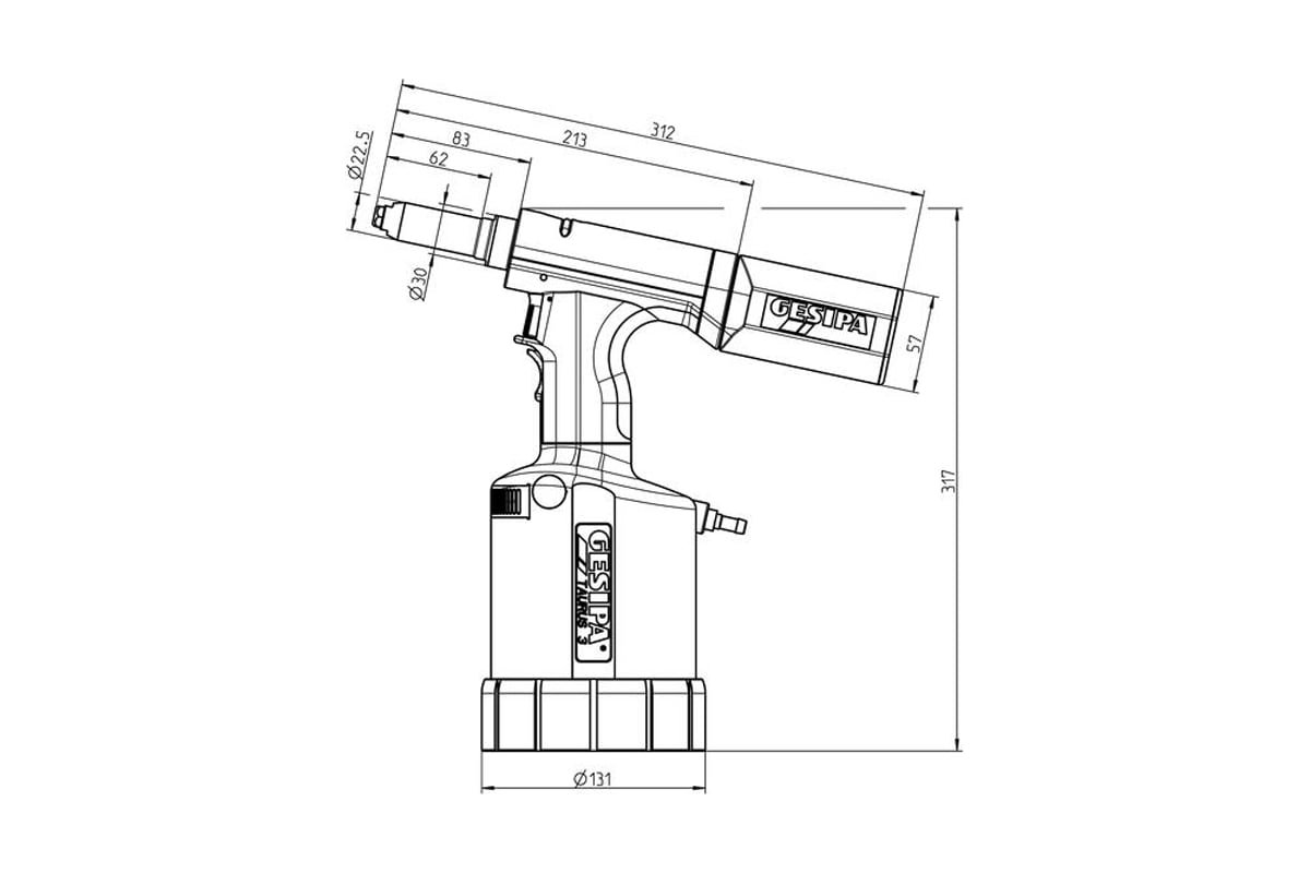 Заклепочник Gesipa Taurus 3 7580002 / 1457871