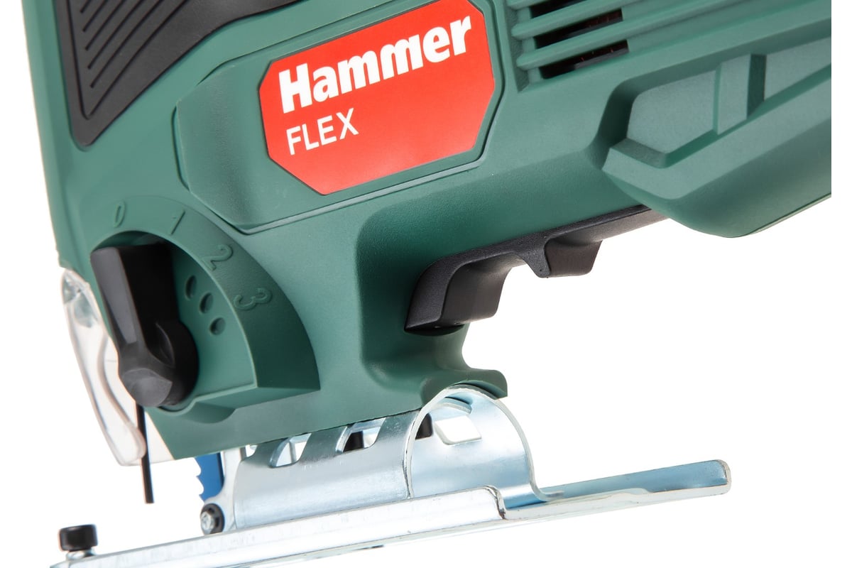 Лобзик Hammer Flex 660 Вт, 0-3000 ход/мин, 80 мм дерево, 8 мм металл, маятник LZK660T