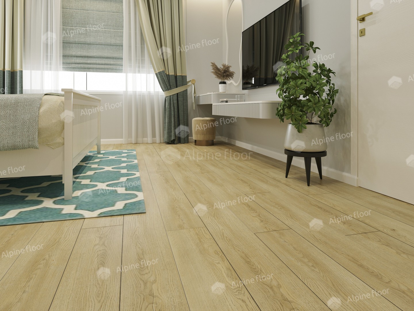 Виниловый ламинат Alpine Floor Easy Line New LVT Тисс 1219.2x184.15x3 мм, ECO 3-32