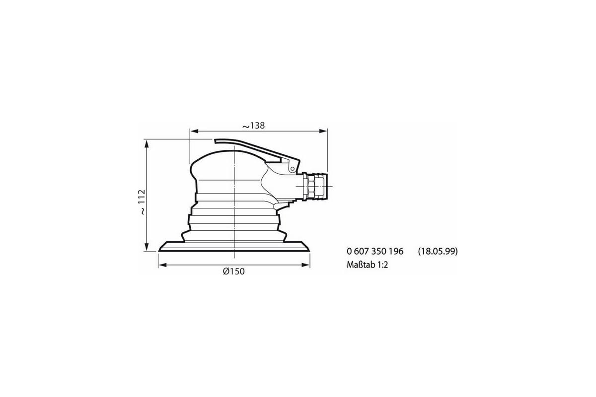 Пневматическая эксцентриковая шлифмашина Bosch 0.607.350.199