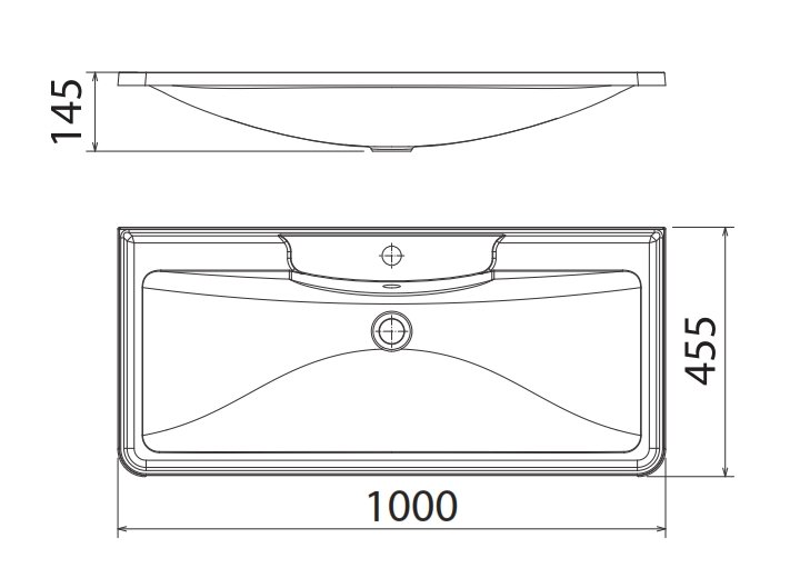 Тумба с раковиной BelBagno Albano 100 см