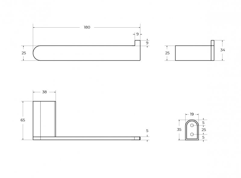 Держатель туалетной бумаги Cezares STYLUS-PH-01 хром