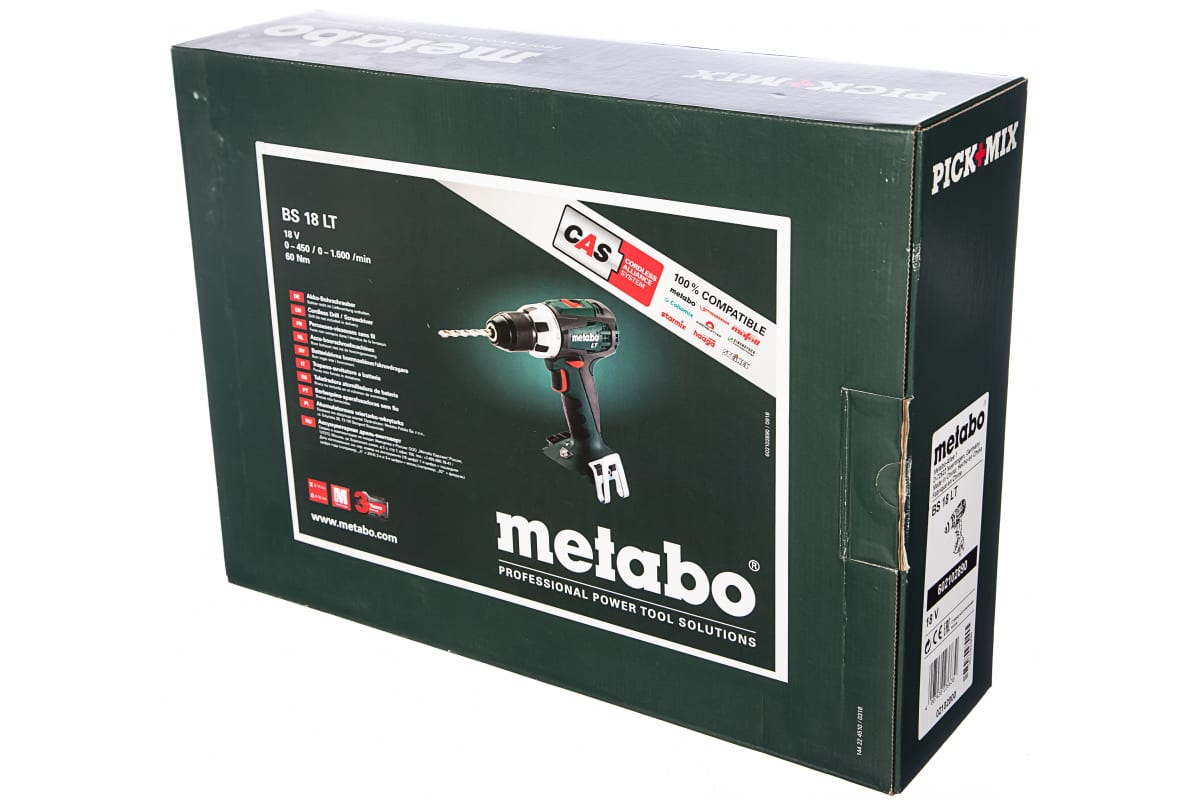 Аккумуляторный винтоверт Metabo BS 18 LT 602102890