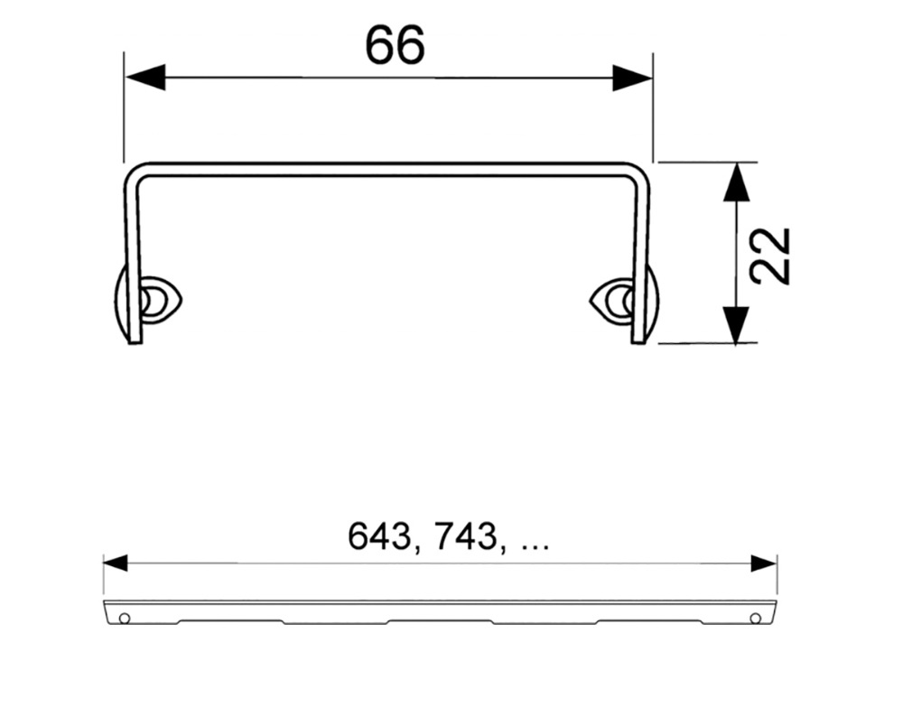 Решетка TECEdrainline quadratum 601550 150 см сталь, полированная