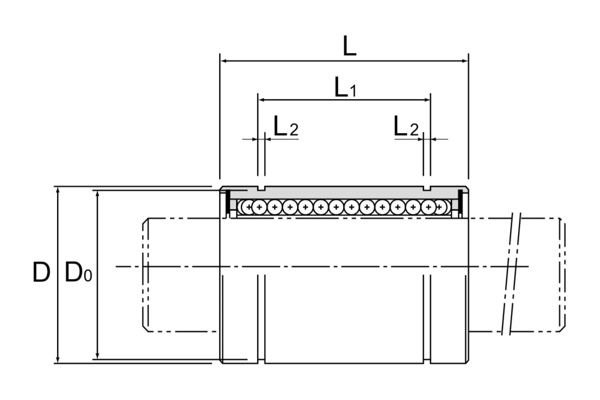 Линейный подшипник TECHNIX LM8UUTEСHNIX