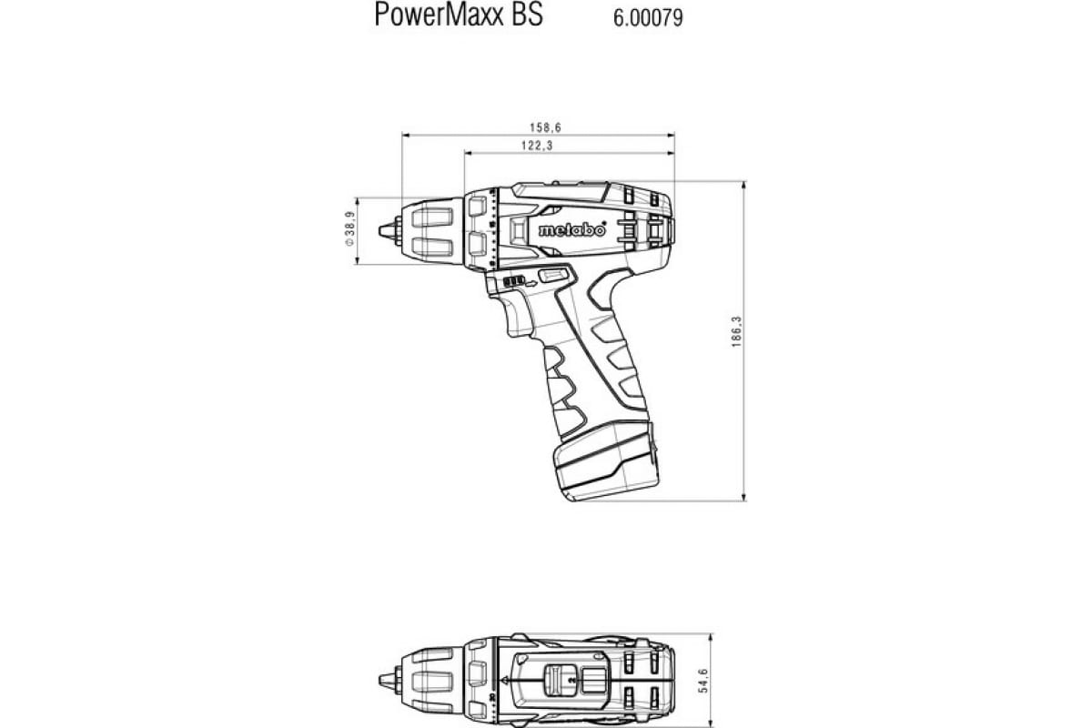 Аккумуляторный винтоверт Metabo PowerMaxx BS 600079550