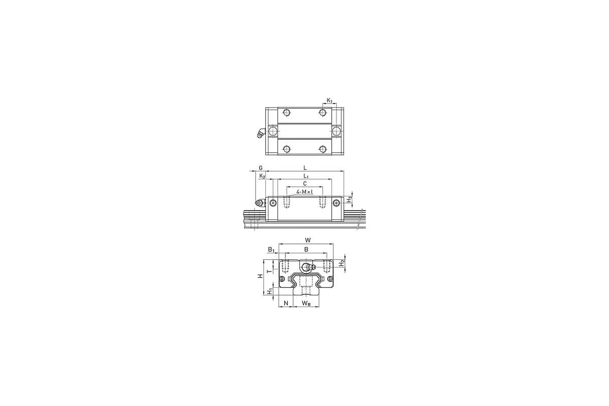 Каретка TECHNIX HGH15CAZAH (HCH15CAZAH)