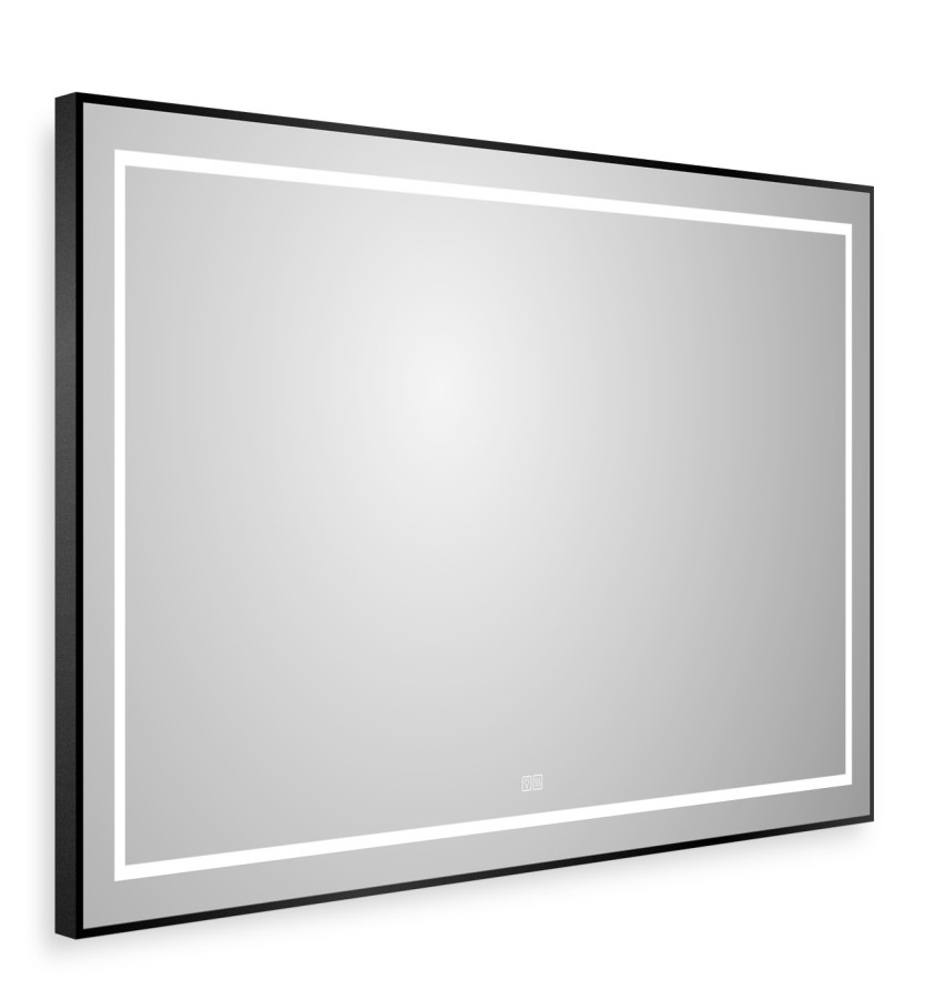 Зеркало BelBagno SPC-KRAFT-1000-800-LED-TCH-WARM-NERO 100x80 см антипар, черный