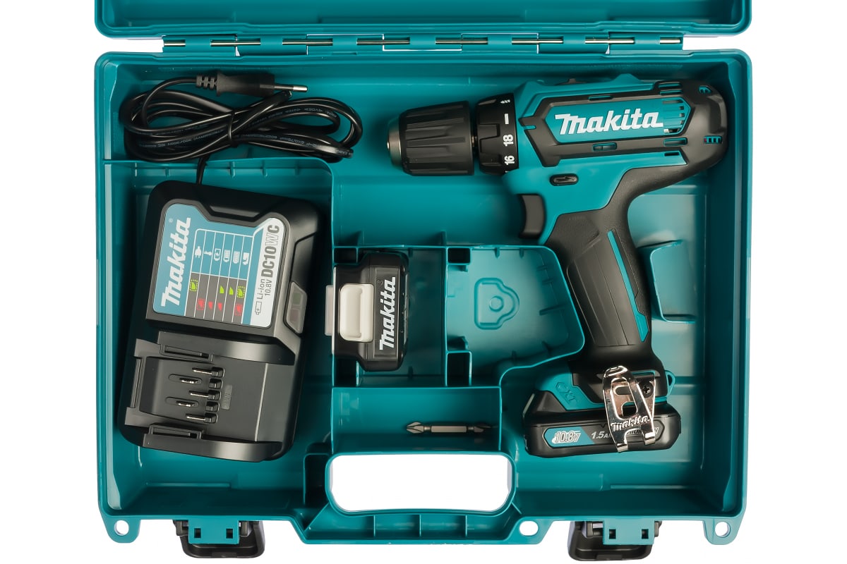 Аккумуляторная дрель-шуруповерт Makita CXT DF331DWYE