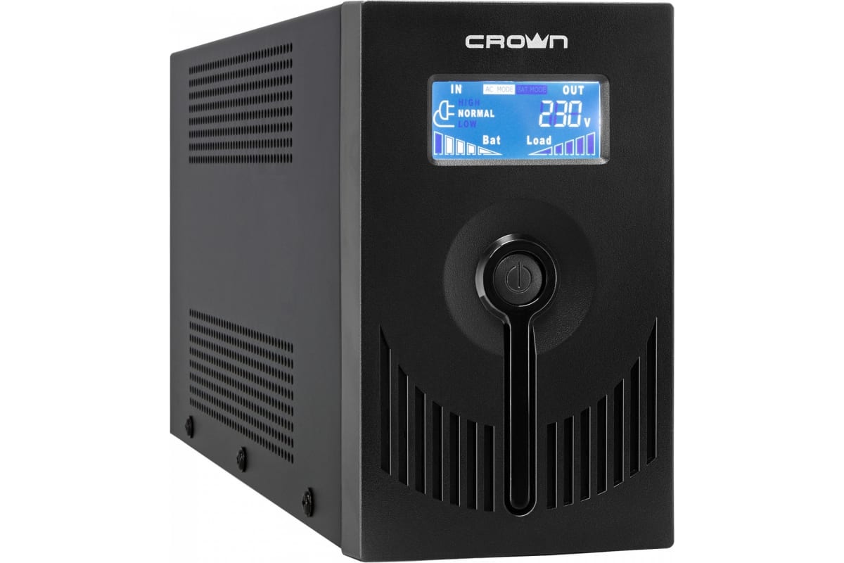 Источник бесперебойного питания Crown Micro CMU-SP650EURO LCD USB CM000001870