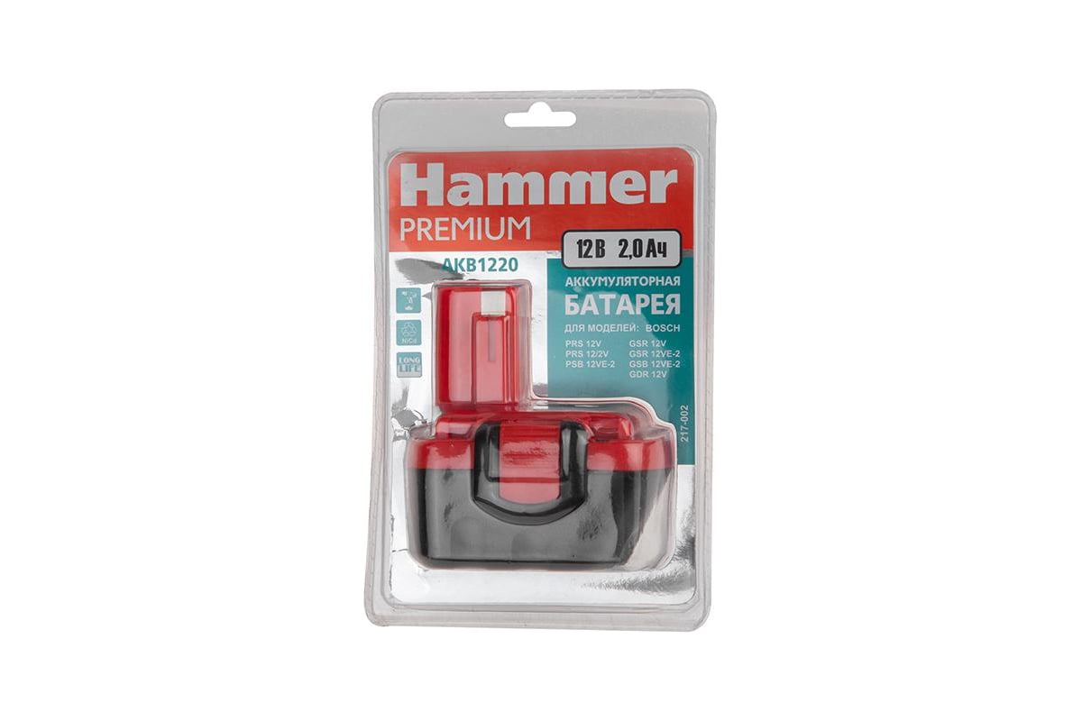 Аккумулятор PREMIUM AKB1220 (12 В; 2 Ач) для BOSCH Hammer 30583