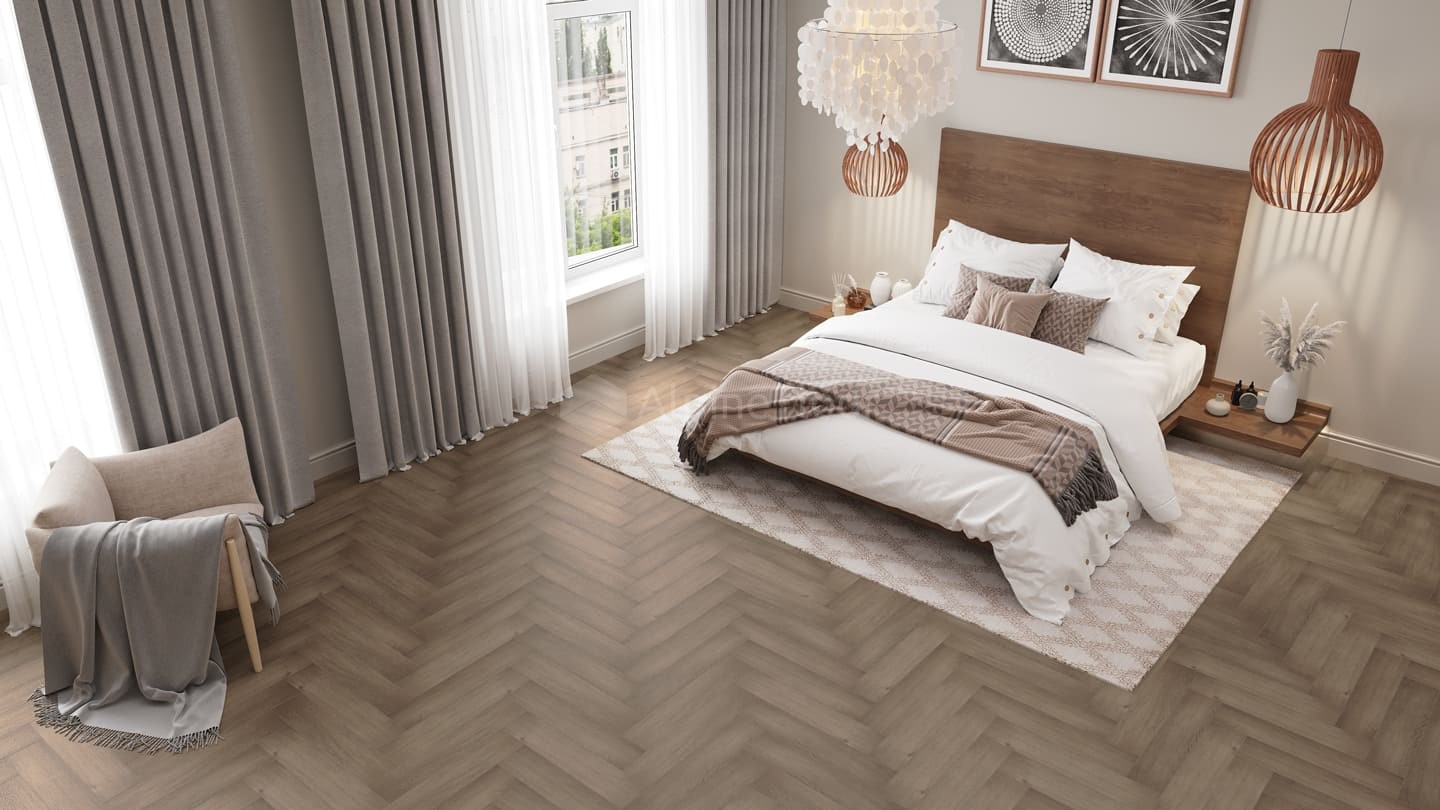 SPC ламинат Alpine Floor Parquet Light Дуб Насыщенный 600x125x4 мм, ECO 13-7A