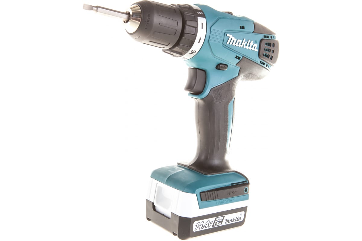 Аккумуляторная дрель-шуруповерт Makita DF347DWLE + фонарь