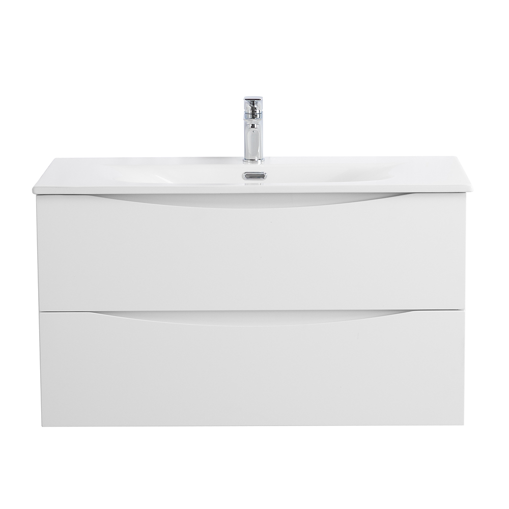 Тумба с раковиной BelBagno Marino-Cer-N 80 см Bianco Lucido