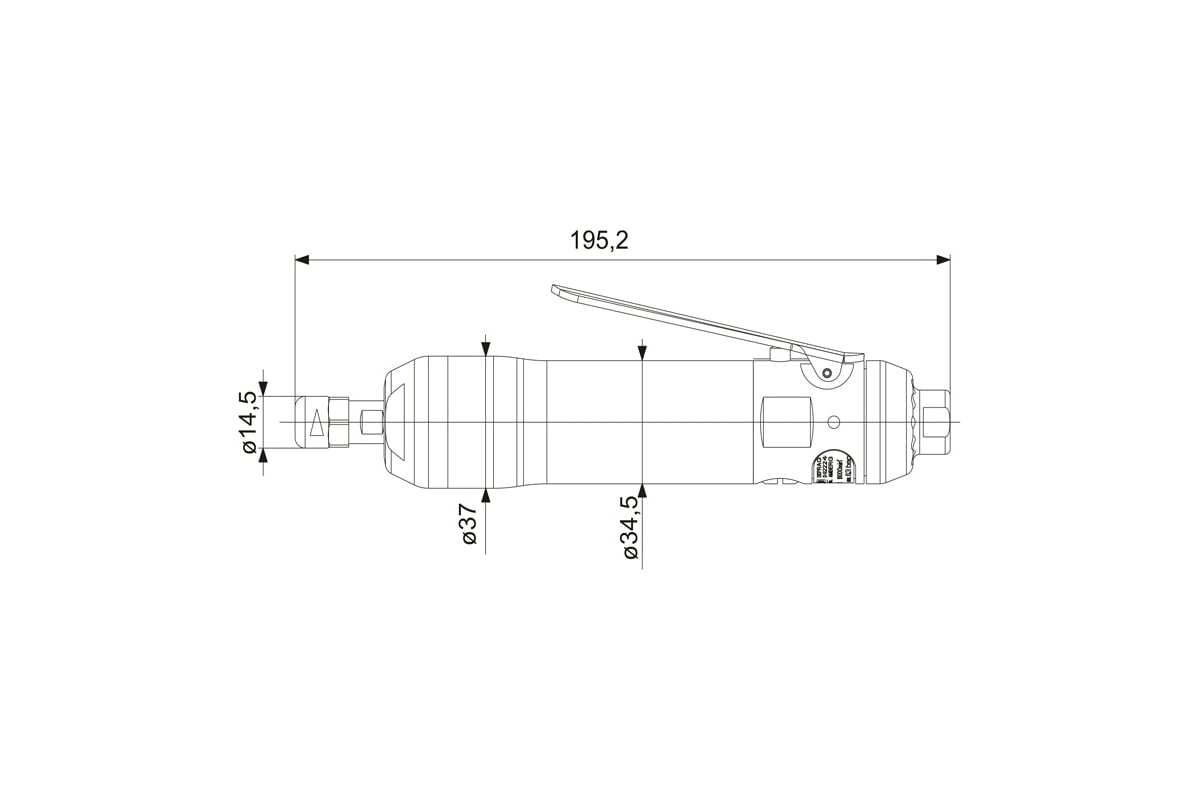 Прямая шлифовальная машинка DEPRAG GDS030-180BXE 061300A