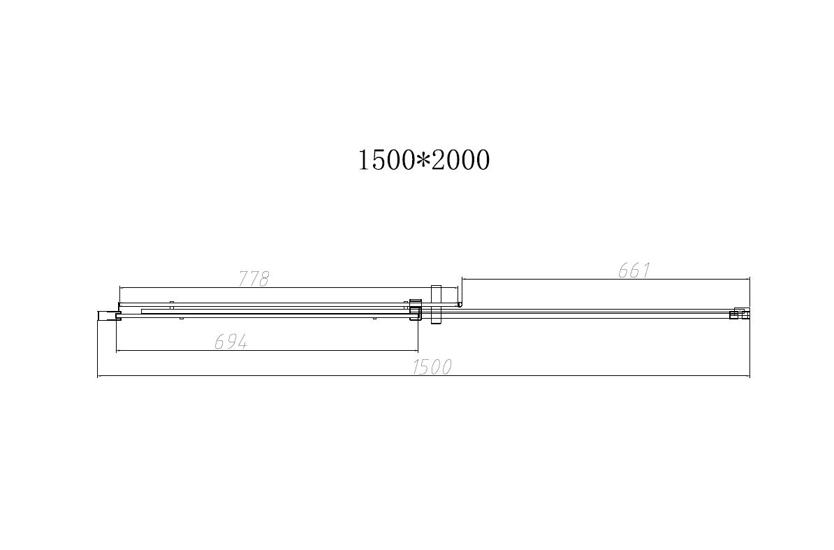 Душевая дверь Vincea Dice VDS-4D150CLGM 150x200 вороненая сталь, прозрачная