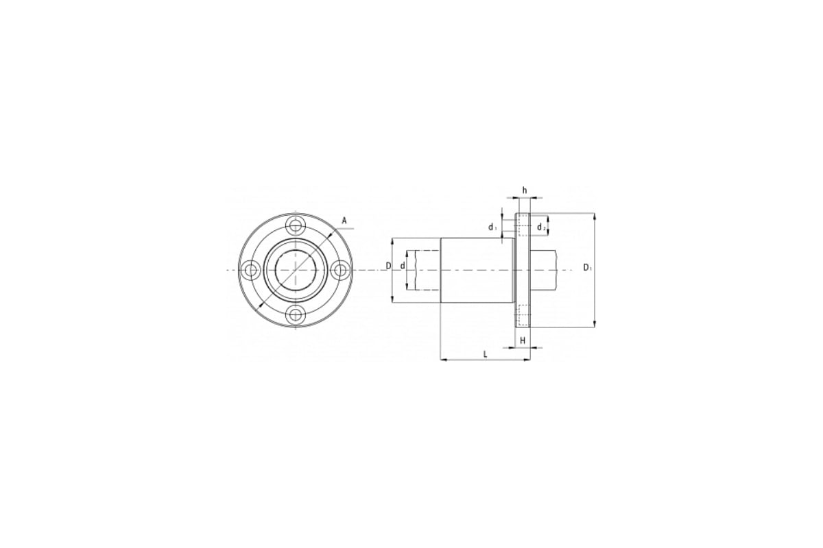 Линейный подшипник TECHNIX KBF20PP LMEF20UUTEСHNIX