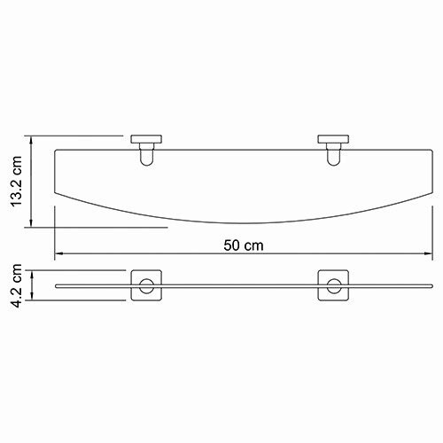 Полка WasserKRAFT Lippe K-6524