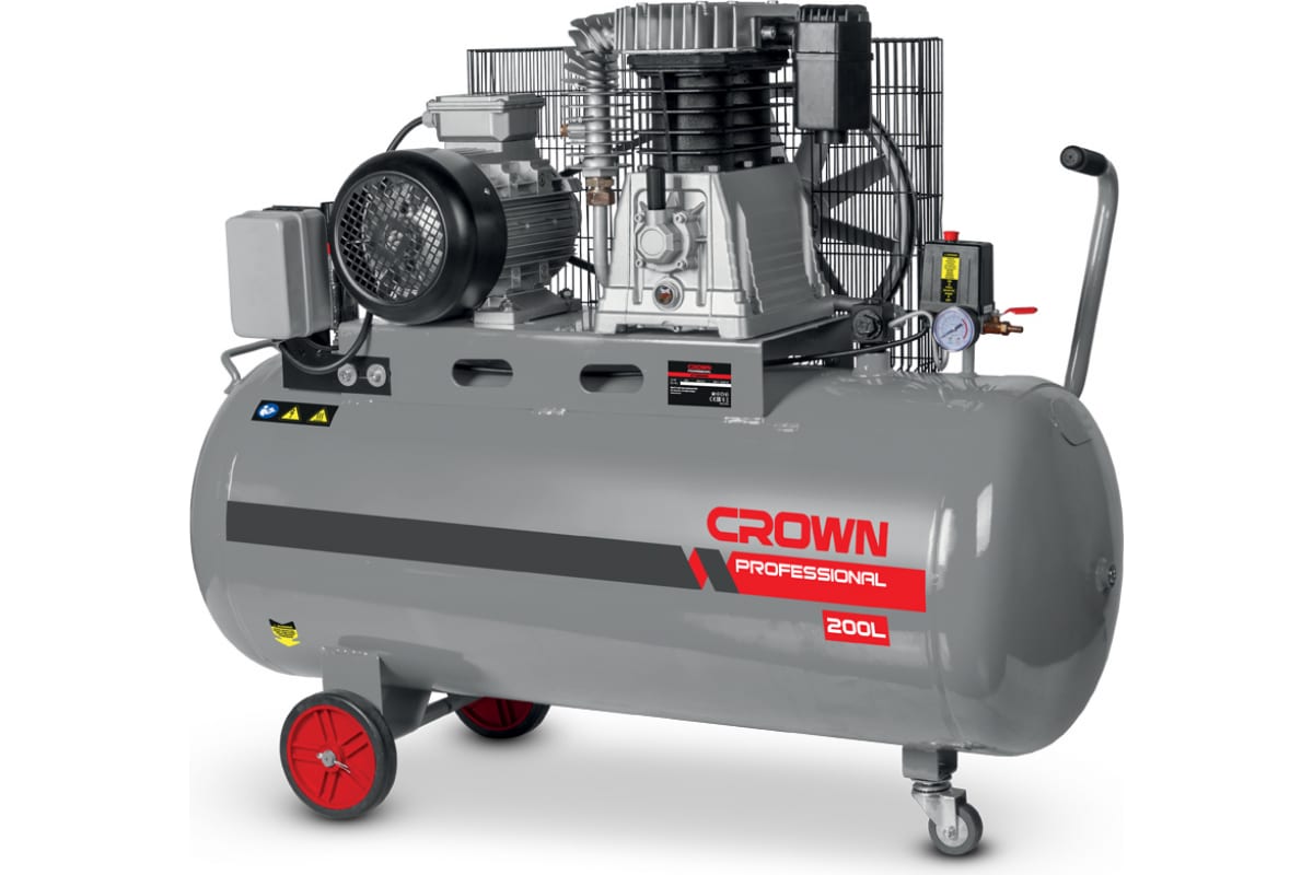 Компрессор с ременным приводом Crown CT36033