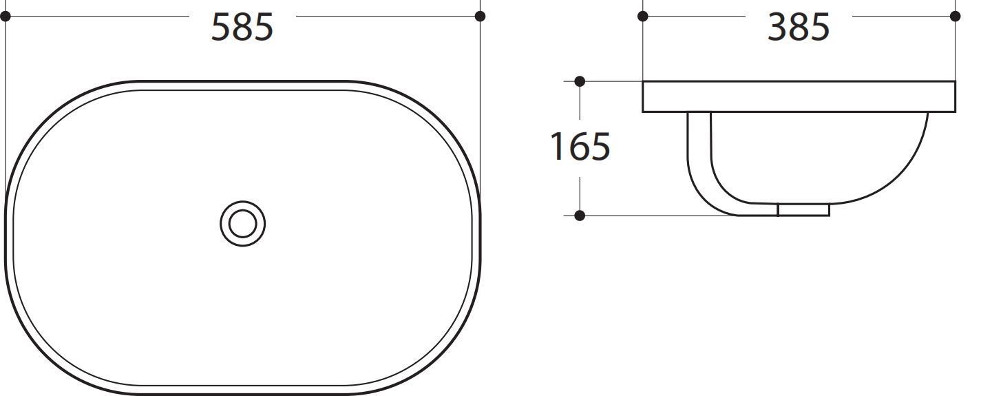 Раковина Art&Max AM-5006-B 58.5 см белый