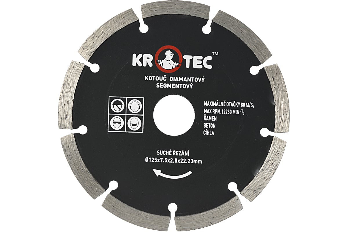 Диск алмазный сегментный (125x22.2 мм) KROTEC 5606002