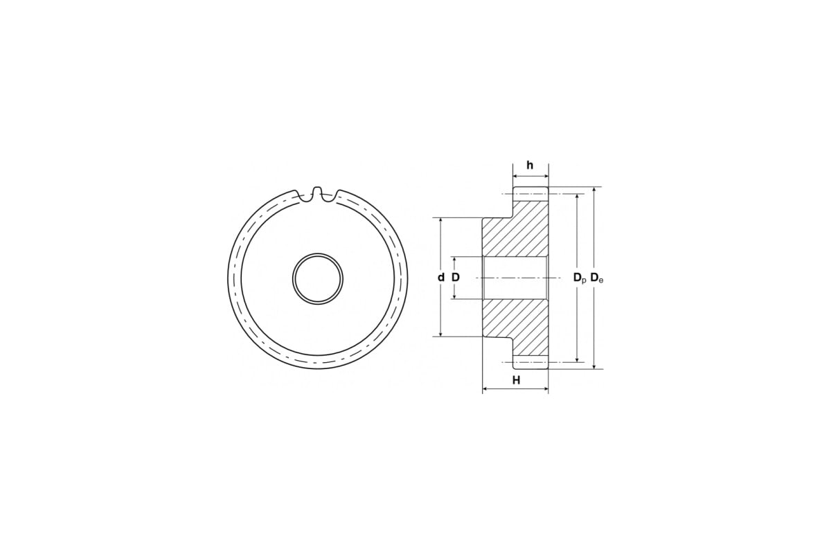  Sati Зубчатая шестерня Sati со ступицей, M2, Z30 PM28030