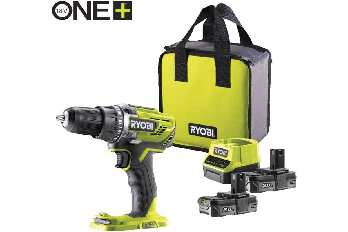 Дрель-шуруповерт Ryobi ONE+ R18DD3-220S 5133003348