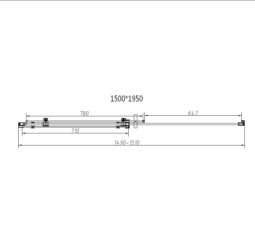 Душевая дверь Vincea Como-N VDS-4CN150CL 150x195 хром, прозрачная